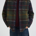 Giacca uomo tartan verde e blu MOSS0400 TN11 BARBOUR 