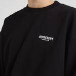 Felpa uomo girocollo nera OCM41115 BLACK REPRESENT 