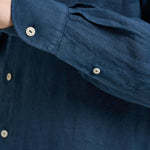 Camicia uomo Pamplona in lino blu LINEN 61 MC2 SAINT BARTH 