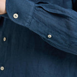 Camicia uomo Pamplona in lino blu LINEN 61 MC2 SAINT BARTH 