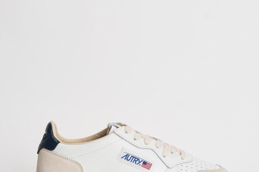 Sneakers uomo Medalist Low in pelle e suede blu AULM LS28 AUTRY 