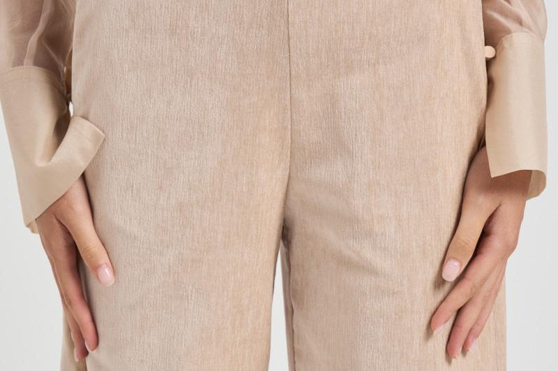 Pantalone a vita alta in velluto 14044 3090JUTA FORTE FORTE 