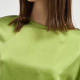 Blusa donna in seta verde brillante 14580 6028 FORTE FORTE 