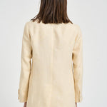Giacca donna doppiopetto panna 6B1011 N7058304 MONTEDORO 