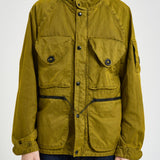 Giubbotto uomo con cappuccio verde OW072A 246 C.P. COMPANY 