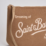 Pochette donna Aline beige ALINEFELT 19EMB MC2 SAINT BARTH 