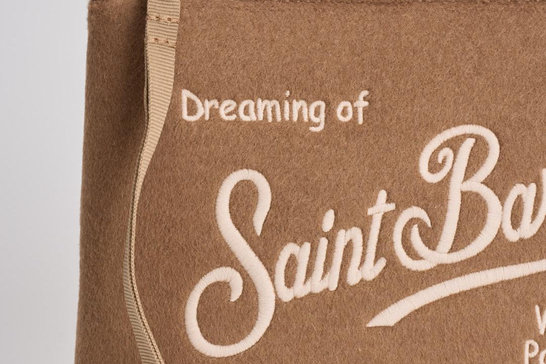 Pochette donna Aline beige ALINEFELT 19EMB MC2 SAINT BARTH 