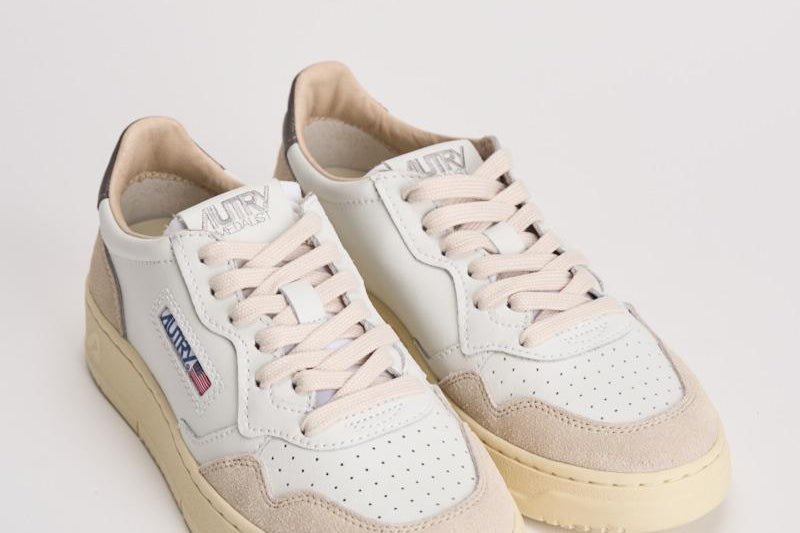 Sneakers donna Medalist panna, beige e grigio AULW LS01 AUTRY 