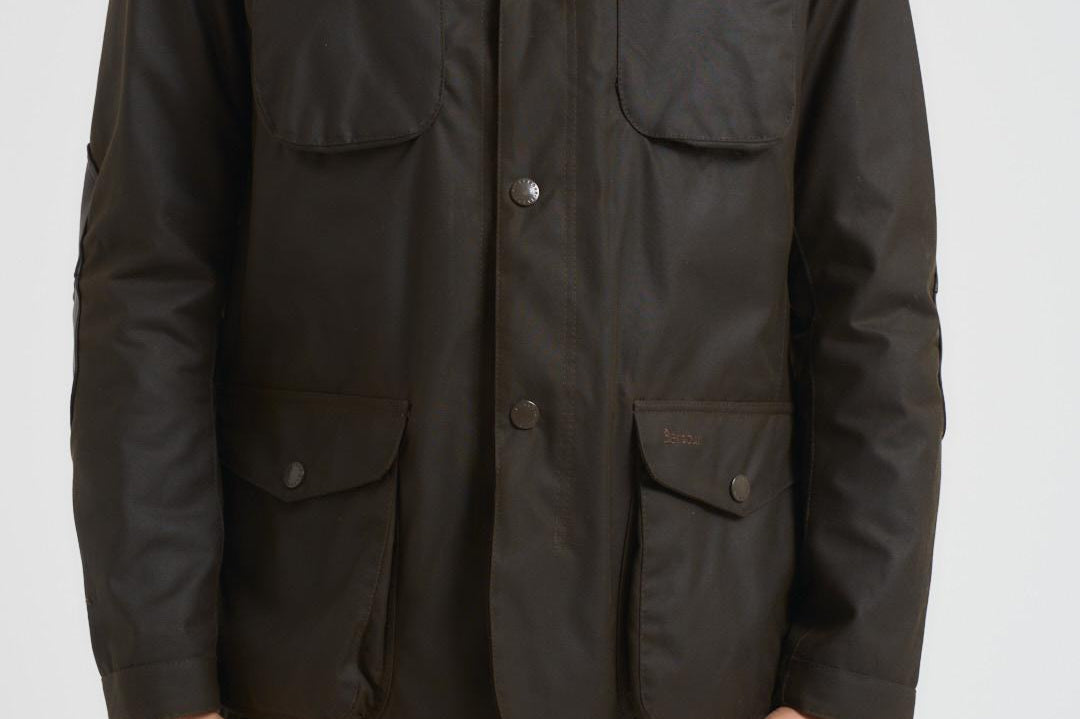 Gicca uomo in cotone cerato Ogston oliva MWX0700 OL51 BARBOUR 