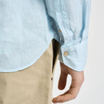 Camicia uomo in lino azzurra J66TNP UB1 ACCADEMIE TESSILI 