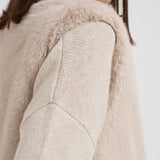 Gilet donna in eco pelliccia beige GC00071DR 1985 HERNO 
