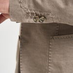 Giacca uomo in misto cotone e lino tortora SERENIOLD R7002FANGO ACCADEMIE TESSILI 
