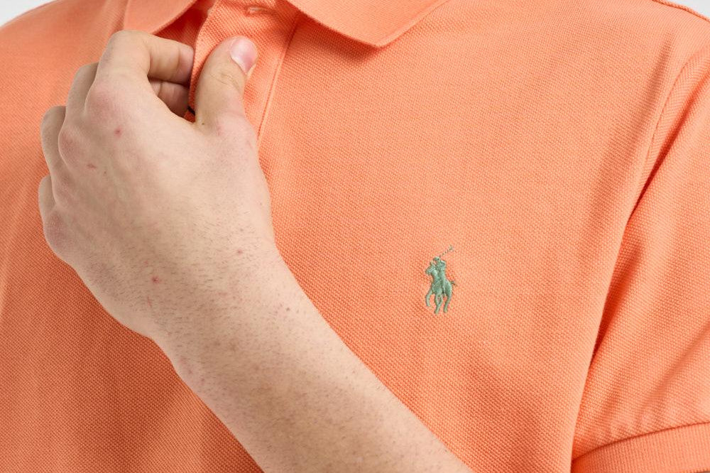 Polo uomo arancione 710536856 505 RALPH LAUREN 