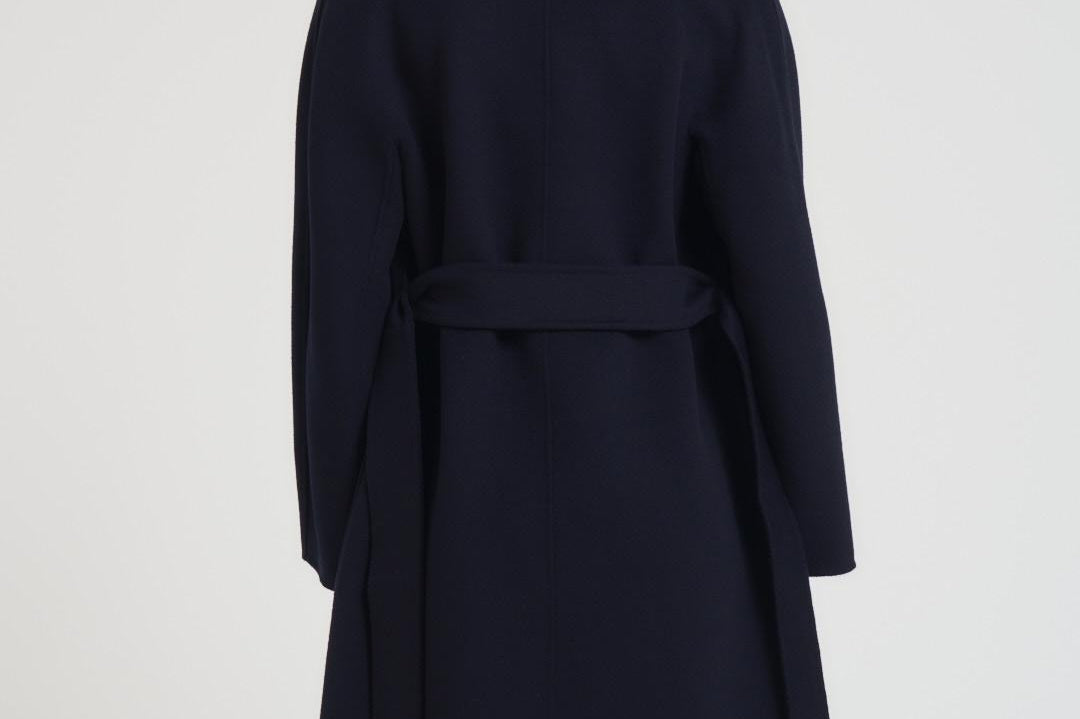 Cappotto donna midi Cles blu notte CLES 006 MAX MARA STUDIO 