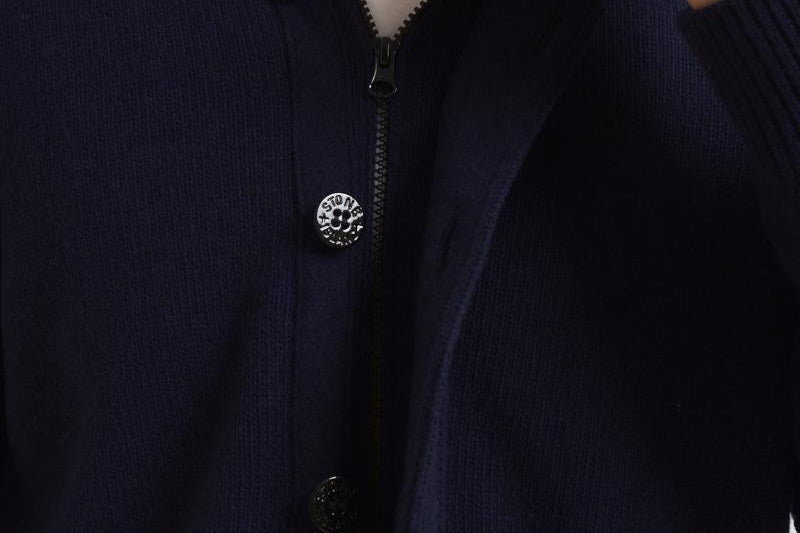 Cardigan uomo con bottoni blu 5100047 S00A3V0020 STONE ISLAND 