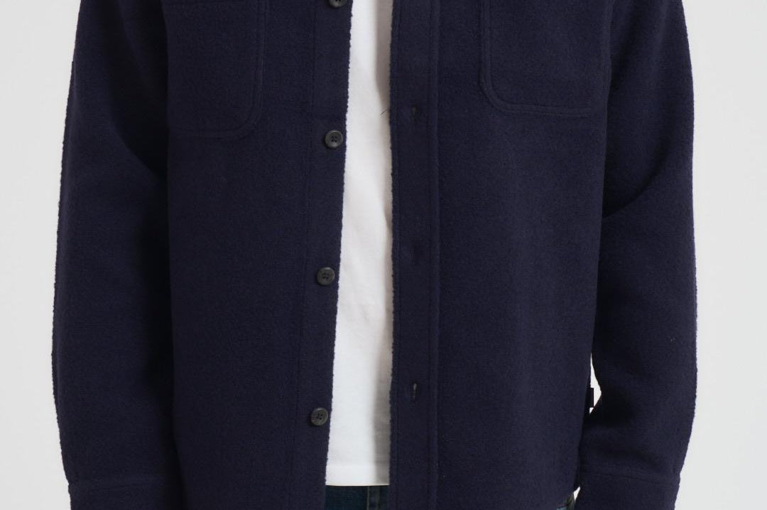 Camicia Lennon Bouclé avorio blu 1000547 460 LES DEUX 