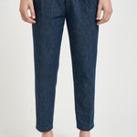 Pantalone uomo denim doppia pinces BELLOD 30010461 BRIGLIA 