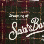 Borsa donna Colette Tweed verde e bordeaux COLETTETWD CK4551 MC2 SAINT BARTH 