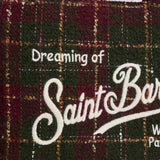 Borsa donna Colette Tweed verde e bordeaux COLETTETWD CK4551 MC2 SAINT BARTH 