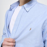 Camicia uomo Oxford celeste 710549084 007 RALPH LAUREN 