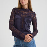 Top donna Diem in raso blu HT0694FA C3J05IBKMD ISABEL MARANT 