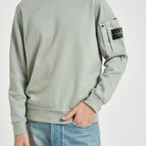 Felpa uomo girocollo menta 6100019 S0410V0055 STONE ISLAND 