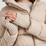 Piumino donna in nylon midi beige PI0660D 1985 HERNO 