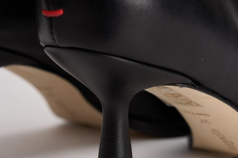 Stivali punta tonda in pelle KLND65ST BLACK AEYDE 