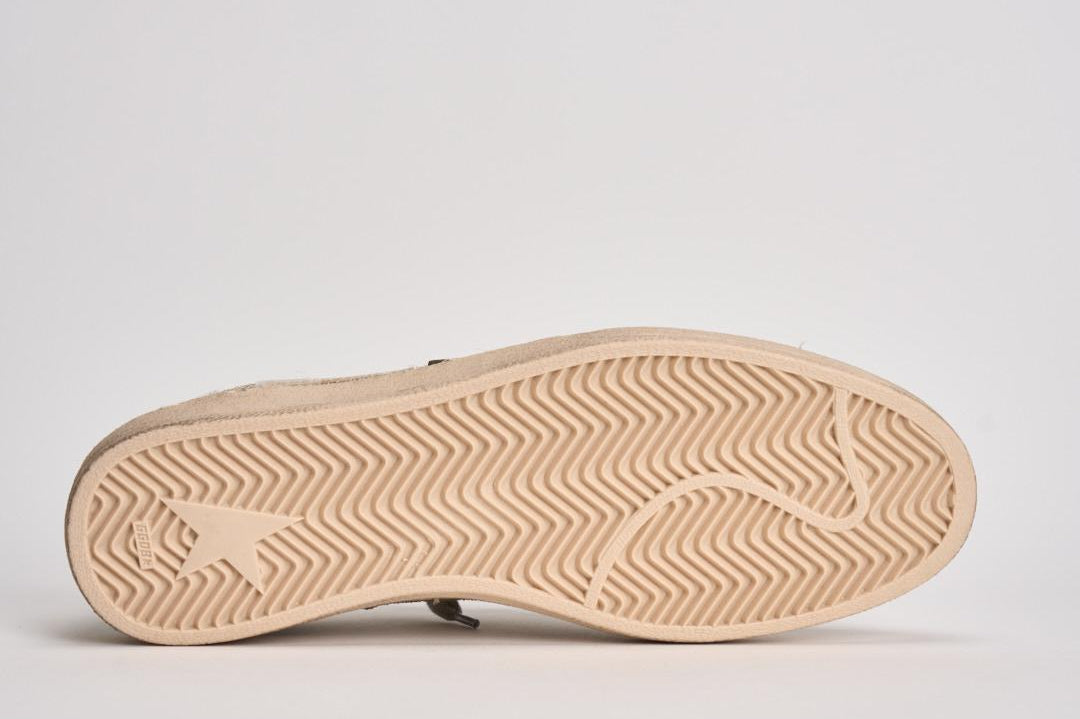 Sneakers uomo Ball Star beige e verde GMF00117 F00816183257 GOLDEN GOOSE 