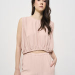 Top donna rosa cropped F5SS11 F47 LIVIANA CONTI 