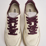 Sneakers donna Medalist panna e bordeaux AULW NE19 AUTRY 