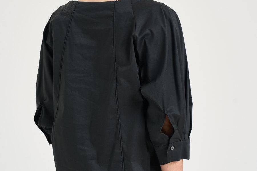 Blusa donna girocollo nera L6SK14 Y69 LIVIANA CONTI 