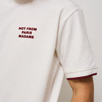 T-shirt uomo girocollo panna e bordeaux TS262 CO167OW DROLE DE MONSIEUR 