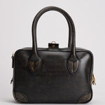 Borsa donna tote "Vita" in pelle vintage nera GWA00470 A00086790100 GOLDEN GOOSE 