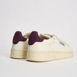 Sneakers uomo Dallas bianca e bordeaux ADLM MR27 AUTRY 