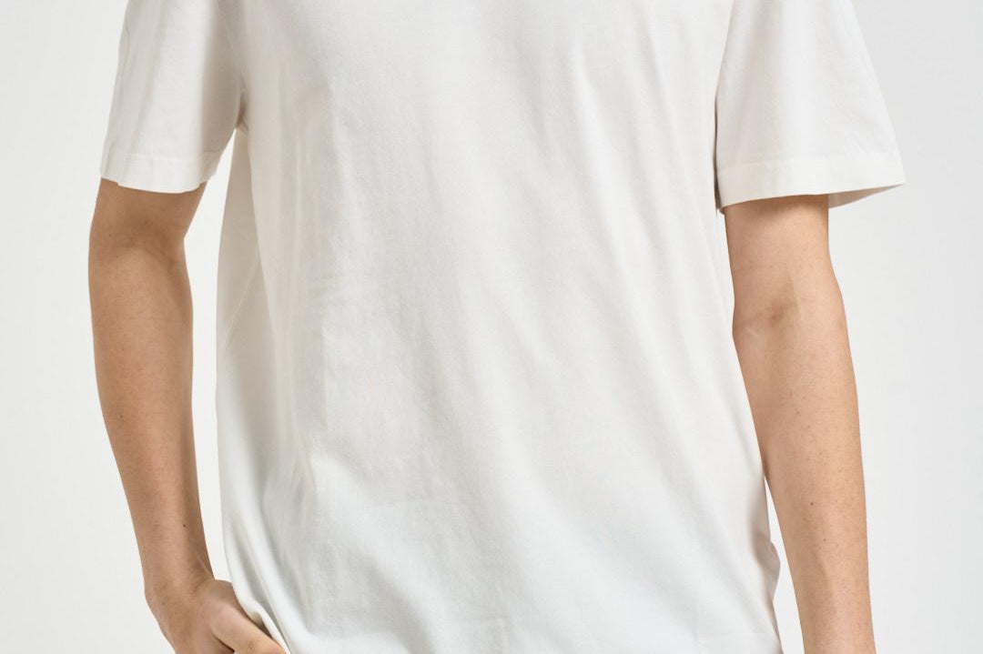 T-shirt uomo girocollo bianca GMP01220 P00238010363 GOLDEN GOOSE 