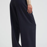 Pantalone donna Jounery gessato blu navy GWP01203 P00209850629 GOLDEN GOOSE 