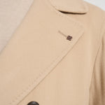 Cappotto uomo doppiopetto beige ARDEN 350001EA810 TAGLIATORE 