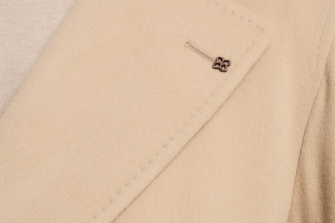 Cappotto uomo doppiopetto beige ARDEN 350001EA810 TAGLIATORE 