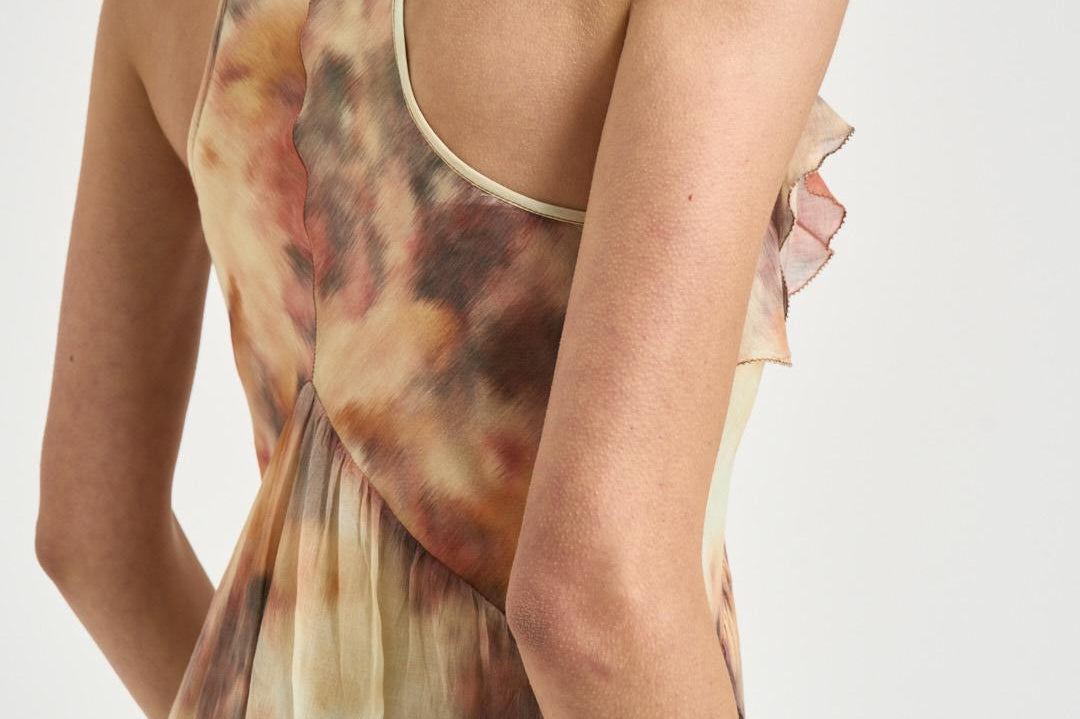 Abito donna lungo Vasmila fantasia RO1062FA D1J13E90BE MARANT ETOILE 