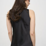 Abito donna midi satinato nero AB000037D 9300 HERNO 
