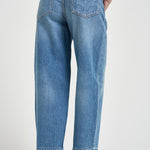 Jeans donna gamba dritta in denim blu 103857A341 ESTELLEPJF PINKO 