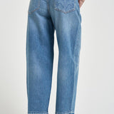 Jeans donna gamba dritta in denim blu 103857A341 ESTELLEPJF PINKO 