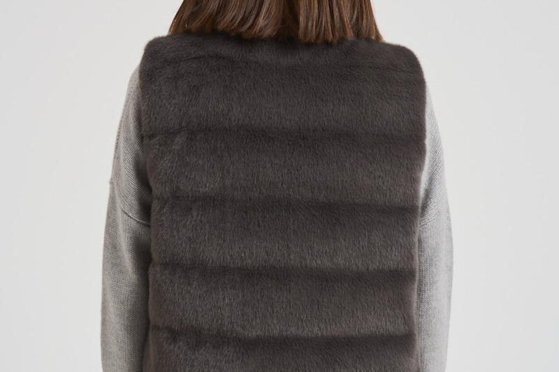 Piumino gilet eco fur donna PI002122D 9480 HERNO 