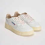 Sneakers Medalist Low donna bianche e animalier AULW HJ02 AUTRY 