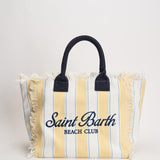 Borsa donna Vanity a righe gialla e bianca VANITY 02600L MC2 SAINT BARTH 