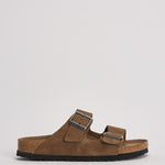 Sandalo uomo Arizona in suede marrone 1030865 DARK TEE BIRKENSTOCK 