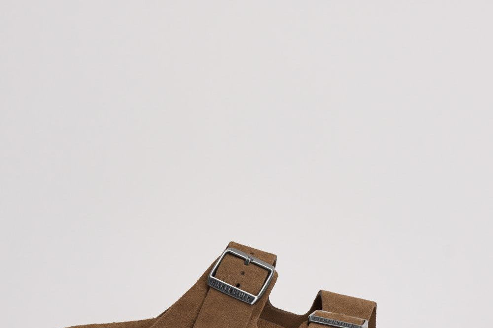 Sandalo uomo Arizona in suede marrone 1030865 DARK TEE BIRKENSTOCK 