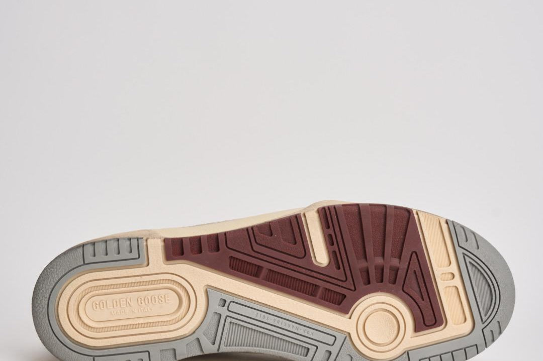 Sneakers uomo Forty2 crema e viola GMF00630 F00795815484 GOLDEN GOOSE 