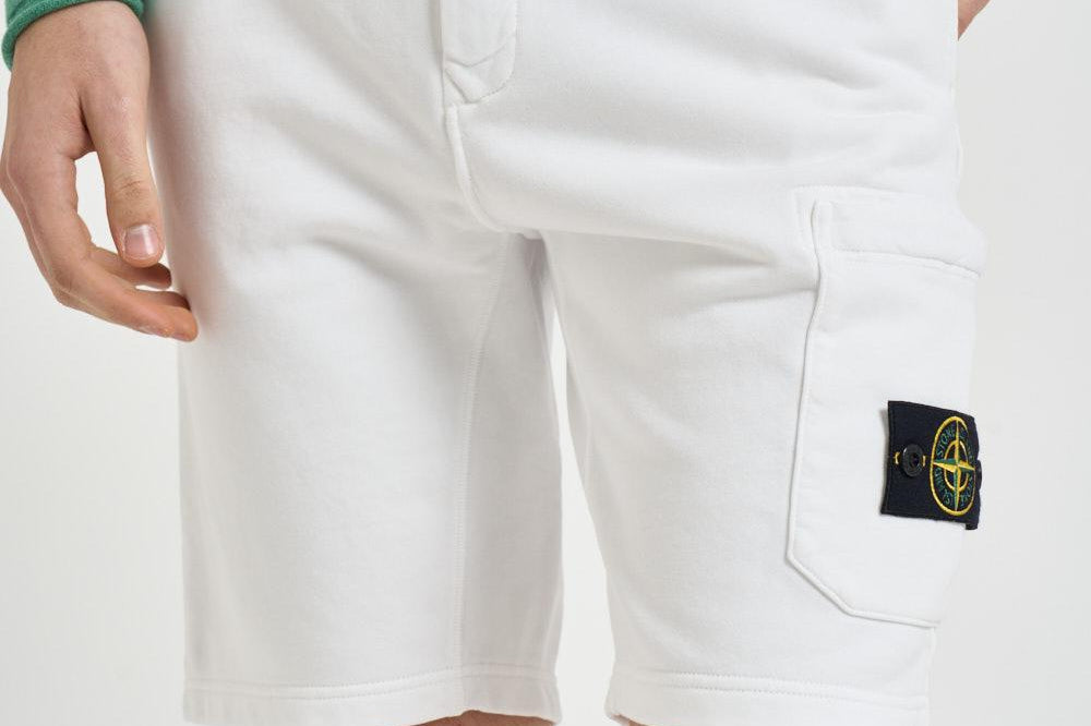 Bermuda uomo in tuta bianco 6200011 S0051V0001 STONE ISLAND 